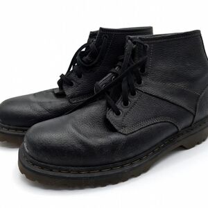Dr. Martens Men's Size 12 Black Leather Lace-Up Boots - Worn Once!